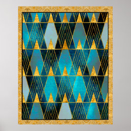 Art Deco Abstrato Pattern Poster