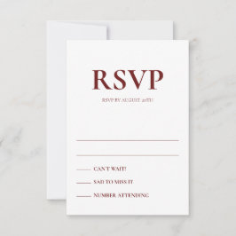 Art Deco Acentua Cartões de Resposta de Casamento