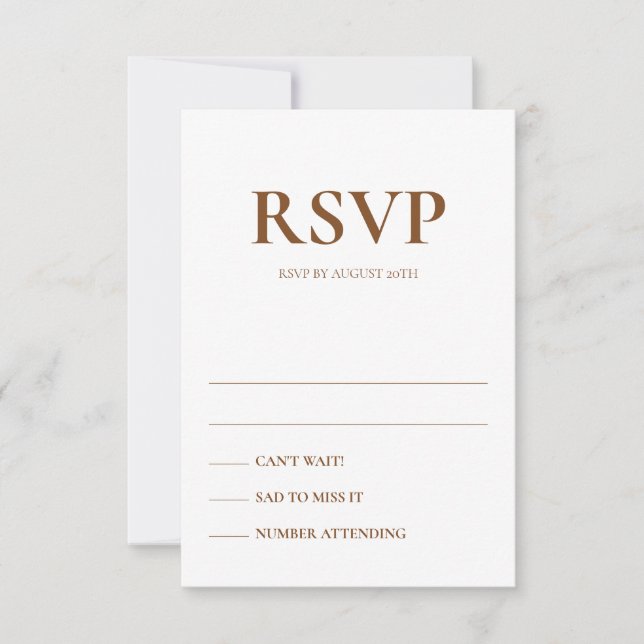 Art Deco Acentua Cartões de Resposta de Casamento (Frente)