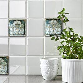 Art Deco Art Nouveau Verde Ouro Elegante Bonito