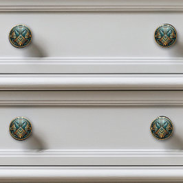 Art Deco Arte Dourada Teal Nouveau