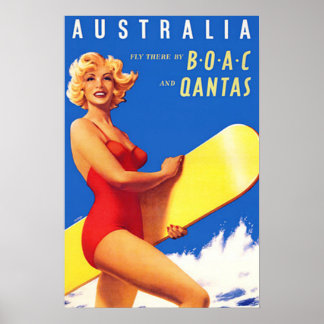 Art Deco AU Poster de viagens 2