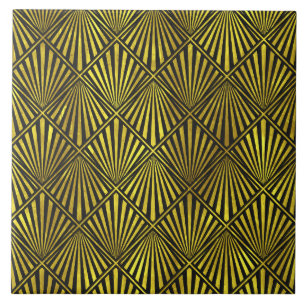 Art Deco Azulejo Dourado