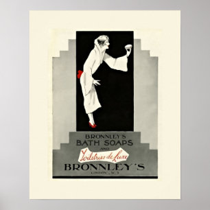 Art Deco Bath Soap Poster
