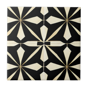 Art Deco Black and Cream