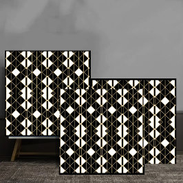 Art Deco Black and Gold Geometric luxury