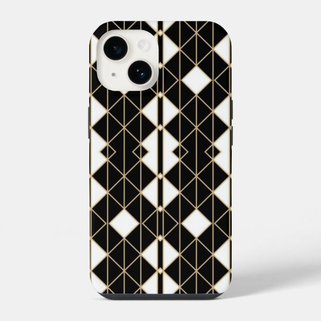 Art Deco Black and Gold Geometric luxury (Verso)