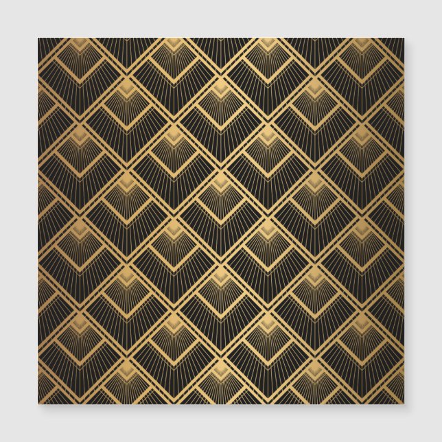 Art Deco Black Dourado: Geométrico (Frente)