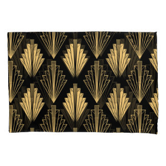 Art Deco Black Dourado: Sem costura