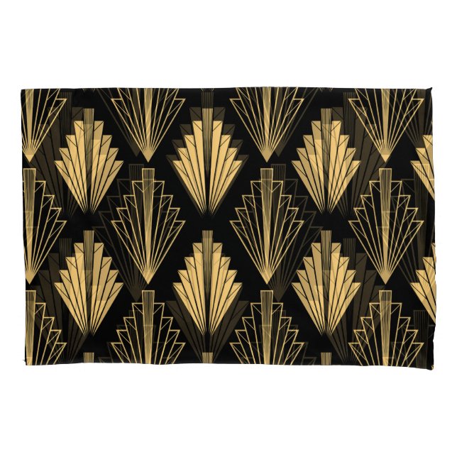 Art Deco Black Dourado: Sem costura (Frente)