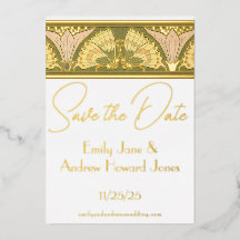 Art Deco Butterfly Calla Lily Salvar a Data