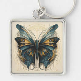 Art Deco Butterfly Chaveiro