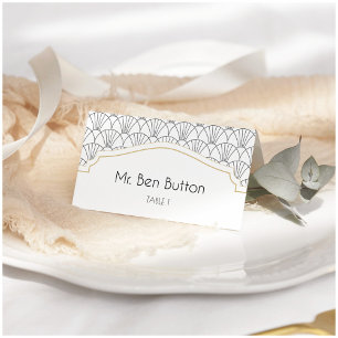 Art Deco Cartões para Casamento vintage ou Partido