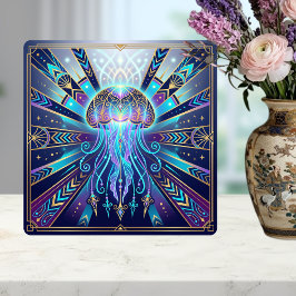 Art Deco Celestial Jellyfish Deep Sea Glow Ceramic