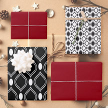 Art Deco Chic Pearls Black Burgundy