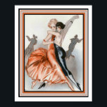 Art Deco "Dance Le Deux" 16 x 20 Poster<br><div class="desc">Dance Le Deux, Poster de arte parisiense - 16 x 20</div>
