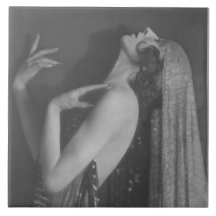 Art Deco Dancer Kyra #1 Azulejo cerâmico