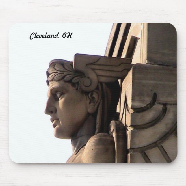 Art deco de Cleveland (guarda de ponte) Mousepad (Frente)