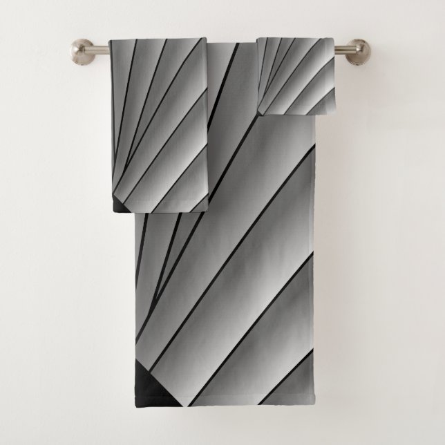 Art Deco Design do ventilador Conjunto de toalhas  (Insitu)