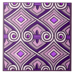 Art Deco Does Persia #9 (Azulejo cerâmico)