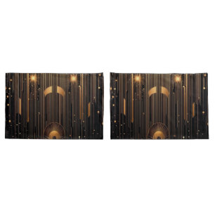 Art Deco Dourada Chuva Egípcia Art Standard