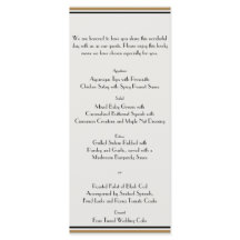 Art Deco Dourado Menu de Casamento Posh