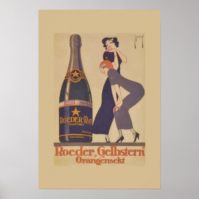 Art Deco Drink Poster (Frente)