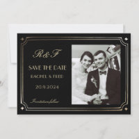 Art Deco Elegante Black 20s Classic