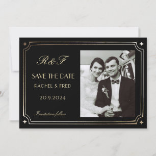 Art Deco Elegante Black 20s Classic