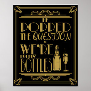 Art deco "estala impressão da pergunta"