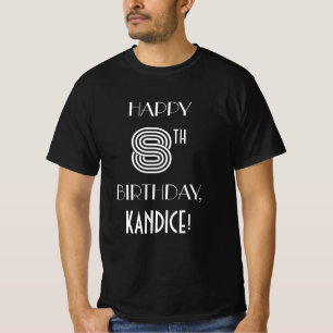 Art Deco Estilo inspirado 8ª Camisa de Festa de a