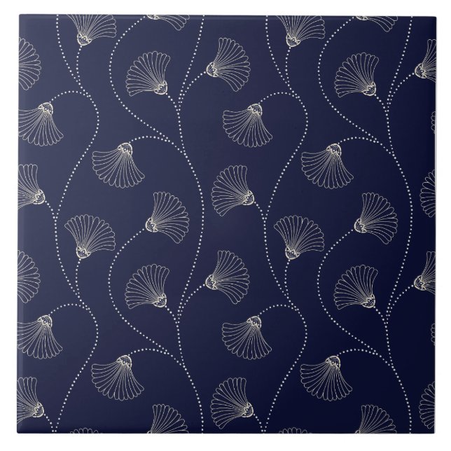 Art Deco Floral Fan Pattern  (Frente)