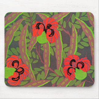 Art deco floral Mousepad