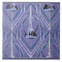 Art Deco Fountain in Blue