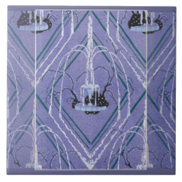 Art Deco Fountain in Blue