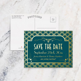 Art Deco Gatsby da Vintage de 1920 salva a data re