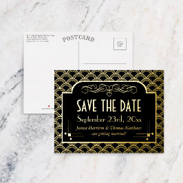 Art Deco Gatsby da Vintage de 1920 salva a data re