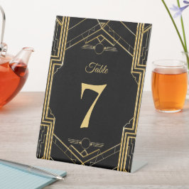 Art Deco Gatsby Número da Tabela de Casamento
