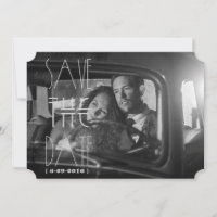 Art Deco Gatsby Salvar a Data | Bilhete de Convite