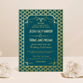 Art Deco Gatsby Wedding Real, de 1920 Vintage