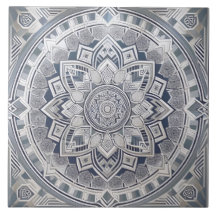 Art Deco Geométrico Círculos Linhas Todos os Cinza