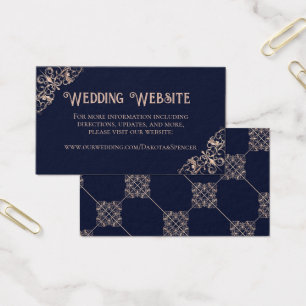 Art Deco Glamor   Site Marinho Blue Blush Wedding