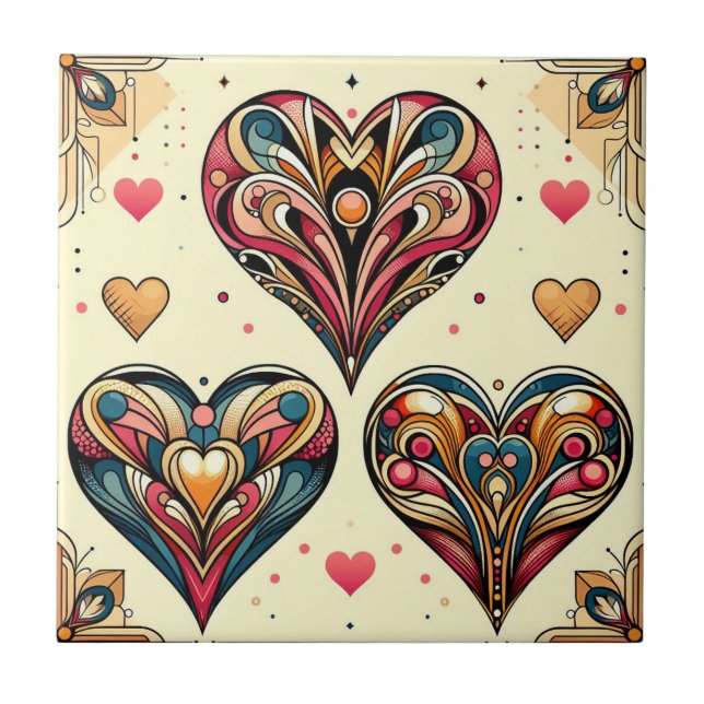 Art Deco Hearts (Frente)
