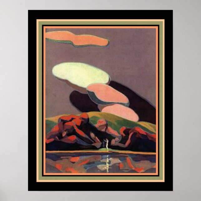 Art Deco Impressão por A. M. Hopfmuller 16 x 20 (Frente)