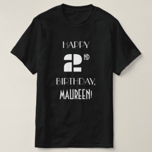 Art Deco Inspira segundo aniversário Camisa