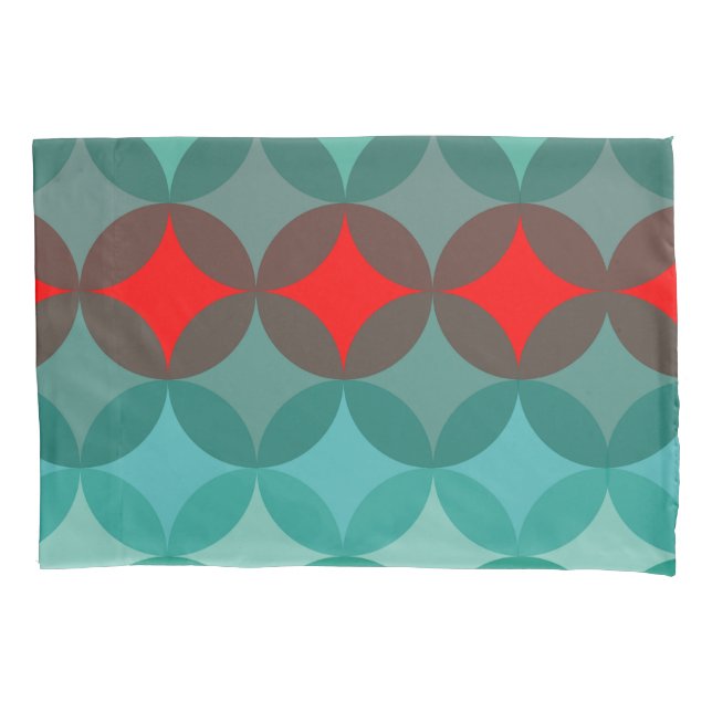 art deco inspirou o teal e o abstrato vermelho (Frente-Esquerda)