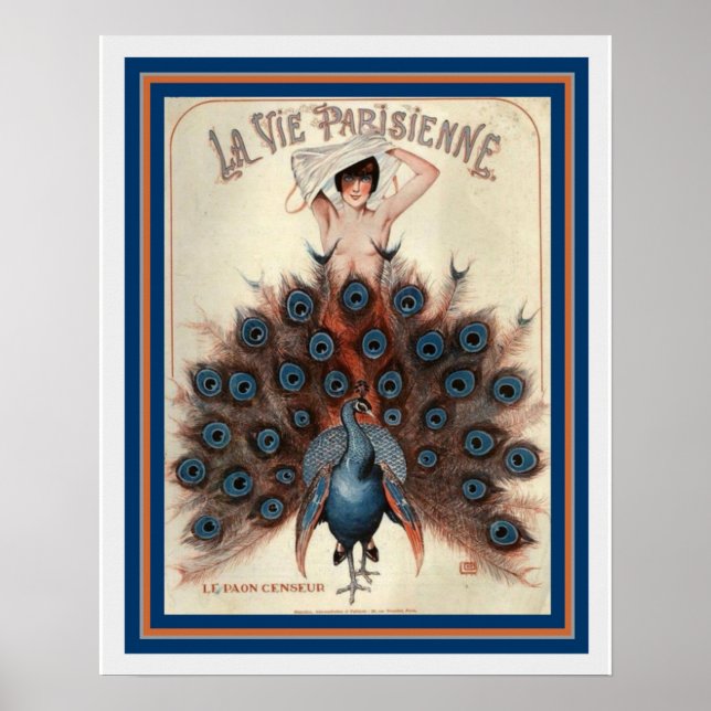 Art Deco La Vie Parisienne 16 x 20 Poster (Frente)