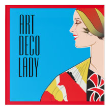 ART DECO LADY Parede acrílica