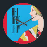 ART DECO LADY - Relógio de Parede do Acrivo<br><div class="desc">Beleza feminina clássica das décadas de 1930 e 1940</div>