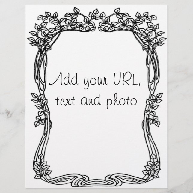 Art Deco Leaves Flyers (Frente)